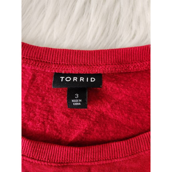 Torrid Christmas Sweatshirt Red Ho Ho Ho Im The Realest Long Sleeve Plus 3 - Picture 5 of 6